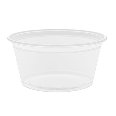 PETITS POTS MICRO-ONDABLES 60 ML Ø6,2x3,2 CM TRANSPARENT PP (2500 UNITÉS)