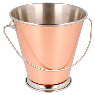 MINI SEAUX 'ARTINOX' Ø 12x12 CM CUIVRE INOX (12 UNITÉS)