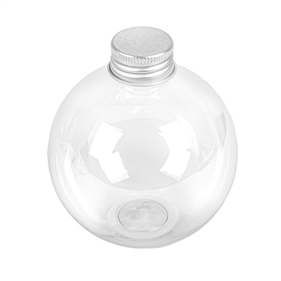 FLACONS SPHÉRIQUES AVEC BOUCHON EN ALUMINIUM 350 ML Ø9x10,1 CM TRANSPARENT PET (150 UNITÉS)