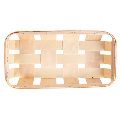 CORBEILLES 26x12,5x4 CM NATUREL BOIS (120 UNITÉS)