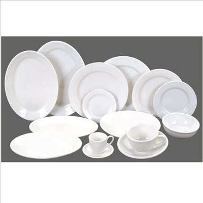 TASSES CAFE "ATLANTIC" 110 ML Ø 6,5x6 CM BLANC PORCELAINE (12 UNITÉS)