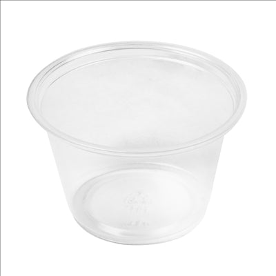 PETITS POTS MICRO-ONDABLES 120 ML Ø7,4x4,6 CM TRANSPARENT PP (2500 UNITÉS)
