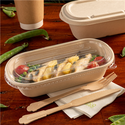 COUVERCLES LUNCH BOX 216.01/02/03/04 'BIONIC' 23,6x13,5x1,4 CM TRANSPARENT PET (500 UNITÉS)