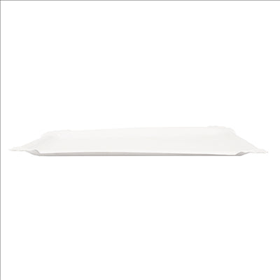 PLATEAUX PÂTISSERIE - MOYENS  340 G/M2 25x17,5 CM BLANC CARTON (250 UNITÉS)