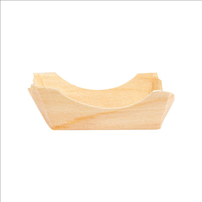 BARQUETTES EN FEUILLE DE PEUPLIER 4x4x1,5 CM NATUREL BOIS (100 UNITÉS)