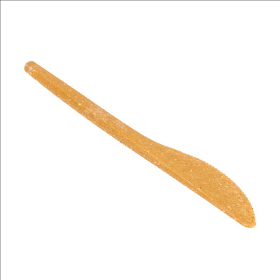 COUTEAUX 17 CM NATUREL FIBRE DE BOIS (80 UNITÉS)