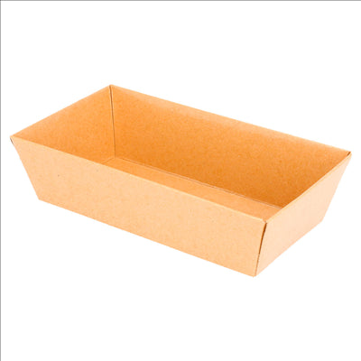 BARQUETTES 250 + 12,5 PE G/M2 13,5x7,5x3,5 CM NATUREL KRAFT (1000 UNITÉS)