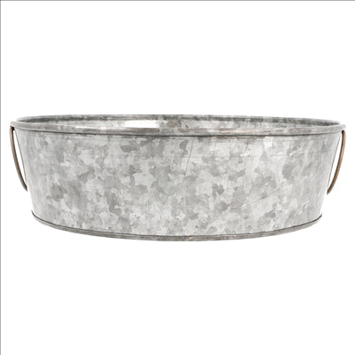 PLATEAU ROND 'ARTINOX' Ø 27,5x8 CM GALVANISÉ ACIER (1 UNITÉ)