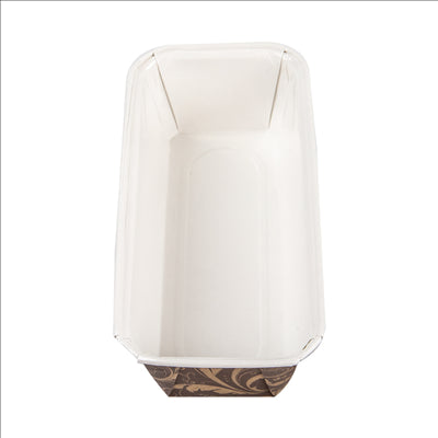 MOULES CUISSON PÂTISSERIE LAMINÉS  170 + 16,56 PET G/M2 19,9x7,3x6,2 CM MARRON PAPIER (480 UNITÉS)
