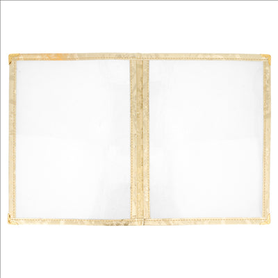 MENU "AMÉRICAIN" DIN-A5 2 CORPS OR PVC (1 UNITÉ)