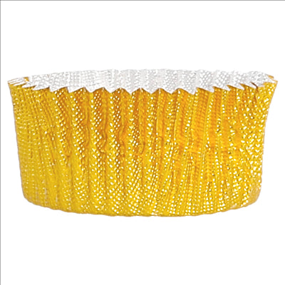 CAPSULES 'PETITS FOURS' Ø 3,2x1,7 CM DORE ALUMINIUM (1500 UNITÉS)
