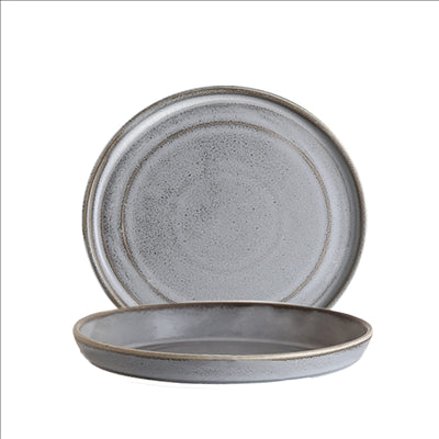 ASSIETTES PLATES 'URBAN' 'AKALA' Ø 18,5x1,6 CM CIMENT PORCELAINE (6 UNITÉS)