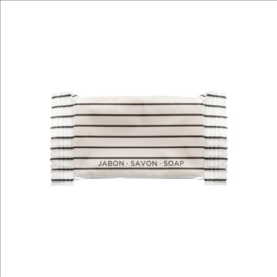 SAVONNETTES 'FLOW PACK' 8 G 7x3 CM BLANC GLYCERINE (1000 UNITÉS)