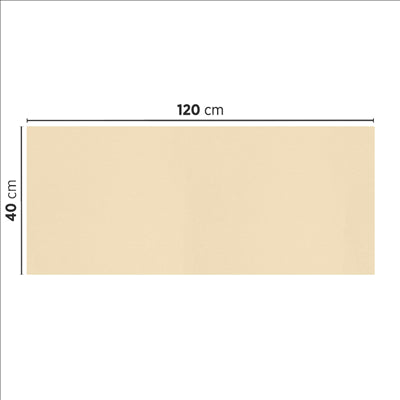 "TÊTE-À-TÊTE" PLIAGE 1/2 55 G/M2 40x120 CM IVOIRE AIRLAID (400 UNITÉS)