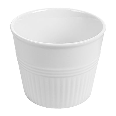 GOBELETS POUR FRITURES Ø10,3x9 CM BLANC PORCELAINE (6 UNITÉS)