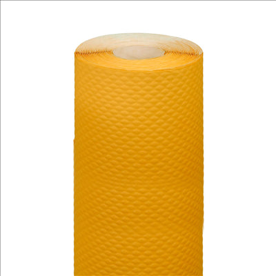 NAPPE EN ROULEAU 48 G/M2 1,20x7 M JAUNE FONCÉ CELLULOSE (25 UNITÉS)