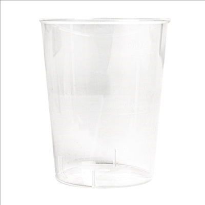 VERRES RÉUTILISABLES 20/40 ML Ø 4,1/3,2x5,1 CM TRANSPARENT PP (2000 UNITÉS)