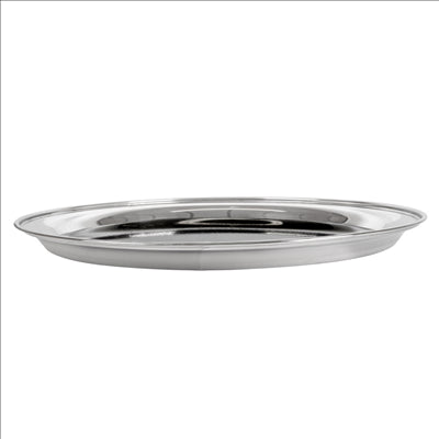 PLATEAUX SERVEUR Ø 40 CM ARGENTE INOX (10 UNITÉS)
