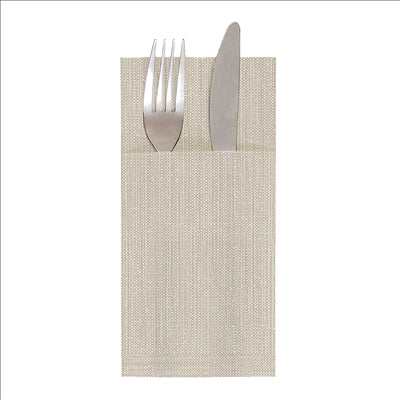 SERVIETTES KANGOUROU 'X-SOFT' 'DUNE' 65 G/M2 40x40 CM TAUPE AIRLAID (700 UNITÉS)