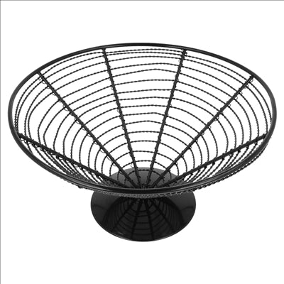 BASKET Ø 23x12,5 CM NOIR ACIER (6 UNITÉ)