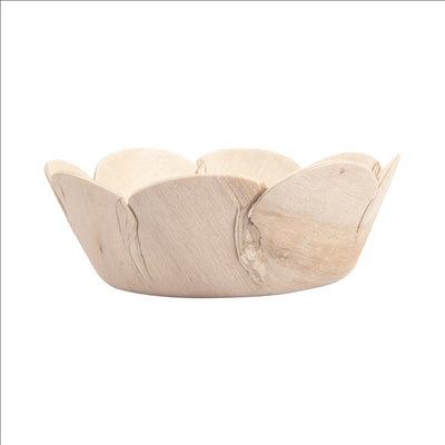 BOLS 'WOOD' Ø 8,5x3 CM NATUREL BOIS (200 UNITÉS)