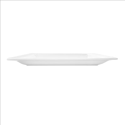 ASSIETTES RECTANGULAIRES 32x28,5 CM BLANC PORCELAINE (6 UNITÉS)
