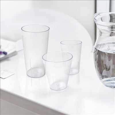 GOBELETS EMPILABLES 320 ML Ø 8,6/5,4x9,7 CM TRANSPARENT POLYCARBONATE (12 UNITÉS)