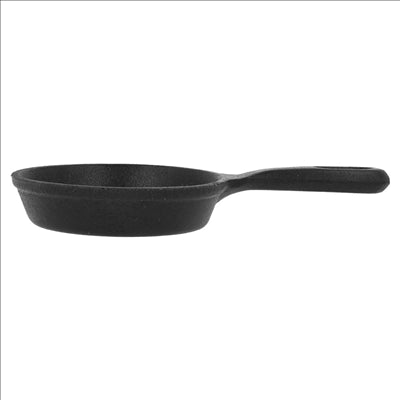 SAUTEUSE ÉMAILLÉE 100 ml Ø 10(17,3)x2,4 CM NOIR FER (12 UNITÉS)
