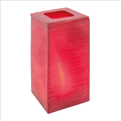 LAMPE DE TABLE "NOVA" Ø 7x13,5 CM ROUGE ACRYLIQUE (6 UNITÉS)