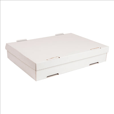 BOÎTES À PÂTES 348 G/M2 40x30x8 CM BLANC CARTON (50 UNITÉS)