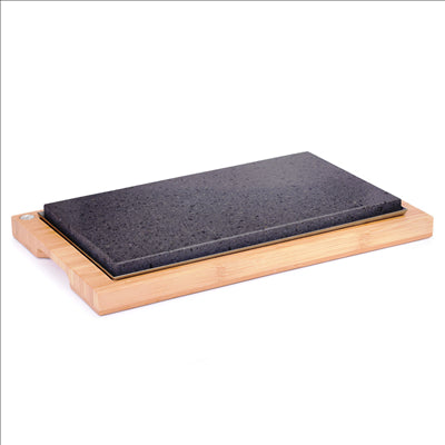 CHICAGO LAVA STONE 36x20 CM / BASE 42x25 CM (3 UNITÉS)