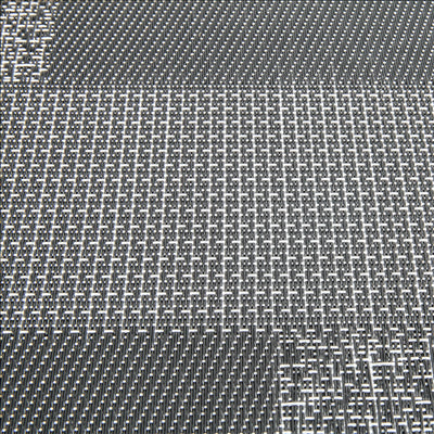 SETS DE TABLE MOSAÏQUE 45X30 CM NOIR PVC (12 UNITÉS)