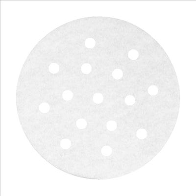 PAPIERS PERFORÉS POUR DIM-SUM 144.36 40 G/M2 Ø13 CM BLANC PARCH.INGRAISSABLE (2000 UNITÉS)
