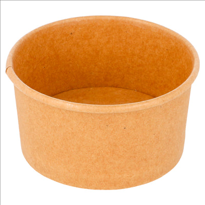 POTS À GLACES 90 ML 210 + 18 PE G/M2 Ø7,2x4 CM MARRON CARTON (2000 UNITÉS)