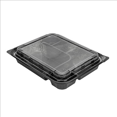 COFFRETS POUR REPAS 5 COMPART. 23,9x19x3,5 CM NOIR PP (200 UNITÉS)