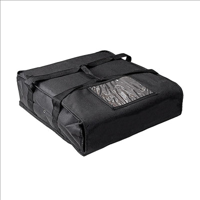 VALISE TRANSPORT 2 BOÎTES PIZZA 55,6x55x16,5 CM NOIR POLIÉSTER+PEVA (1 UNITÉ)