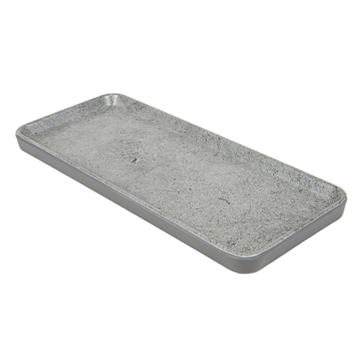 PLATEAUX RECTANGULAIRES 'ASAMI WARE' 28,5x12x2 CM IMITATION CIMENT MÉLAMINE (4 UNITÉS)