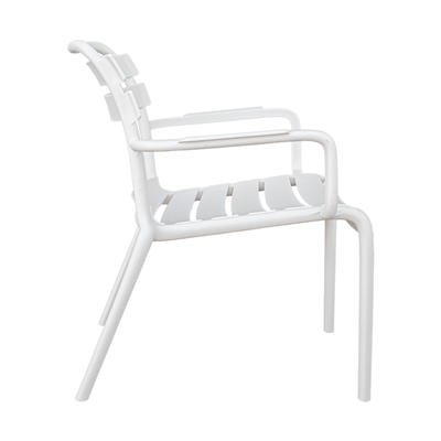 CHAISE EMPILABLE 'SUPRA-TEK' 55x64x75 CM BLANC PP (4 UNITÉS)