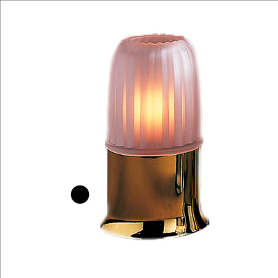 BASE MAT "CASUAL LAMPS" Ø 9x6,5 CM DORE METAL (1 UNITÉ)