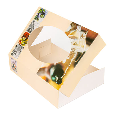 50 U. CARTONS AUTOMONTABLES TRAITEUR AVEC FENÊTRE 325 G/M2 35x25x8 CM QUADRICHROMIE CARTON (50 UNITÉS)