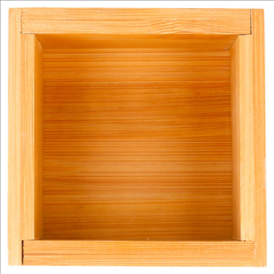 BOÎTE POUR BUFFET 8x8x5 CM NATUREL BAMBOU (6 UNITÉS)