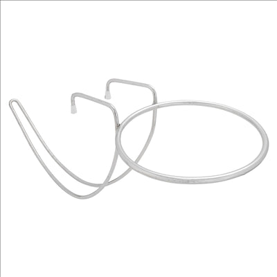 SUPPORT SEAU CHAMPAGNE TABLE 52,5x20,5x23 CM ARGENTE FIL METALLIQUE (1 UNITÉ)