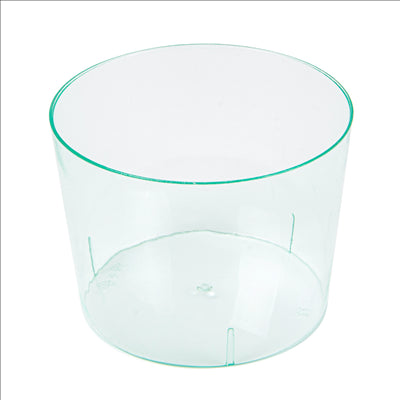 RÉCIPIENTS MISE EN BOUCHE RÉUTILISABLES 'BODEGA' 180 ML Ø 7,5x5,8 CM VERT D'EAU PS (200 UNITÉS)