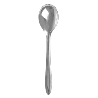 CUILLÈRES 18 CM ARGENTE INOX (100 UNITÉS)