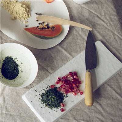 PLATEAUX NAGAKAKU 'BIONIC' 30x10x1,3 CM BLANC BAGASSE (200 UNITÉS)