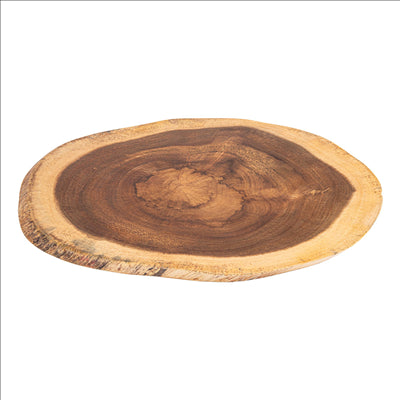 PLATEAUX PRÉSENTATION OVALES 40,6x20,3x1,9 CM NATUREL BOIS (6 UNITÉS)
