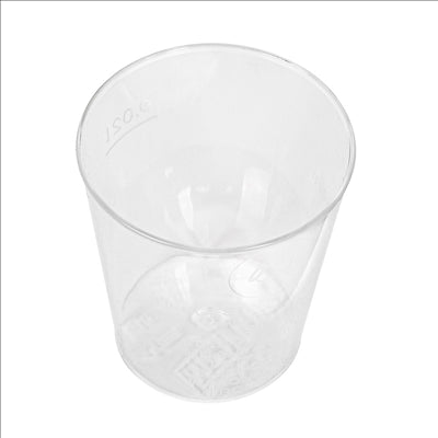 VERRES INJECTÉS LIQUEUR 20 ML Ø 3,7/2,8x4,2 CM TRANSPARENT PS (2700 UNITÉS)