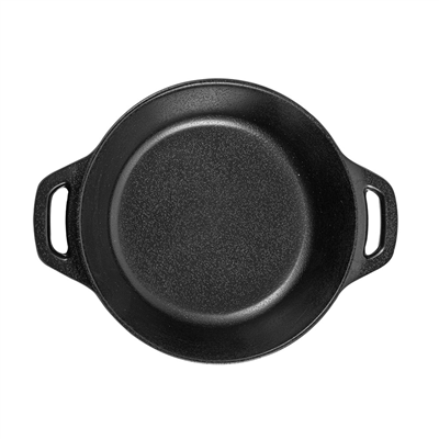 COCOTTES PETITES AVEC ANSES SANS COUVERCLE 'ASAMI WARE' 300 ML Ø14,5x3,5 CM NOIR MÉLAMINE (12 UNITÉS)