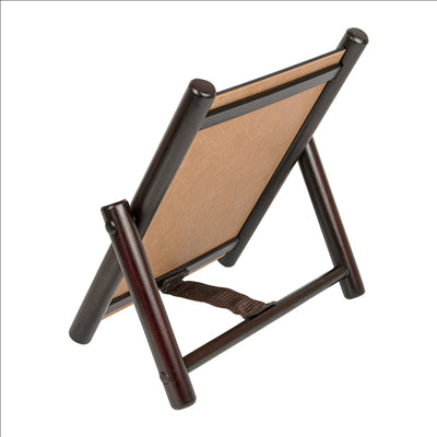 PANNEAU / ARDOISE DE TABLE 32x32 CM NOIR BOIS (1 UNITÉ)