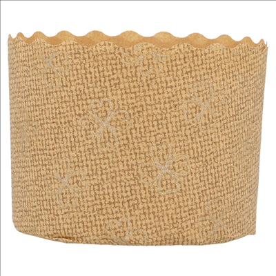 MOULES CUISSON PANETTONE 135 G/M2 Ø 6x4,5 CM MARRON CELLULOSE (2000 UNITÉS)